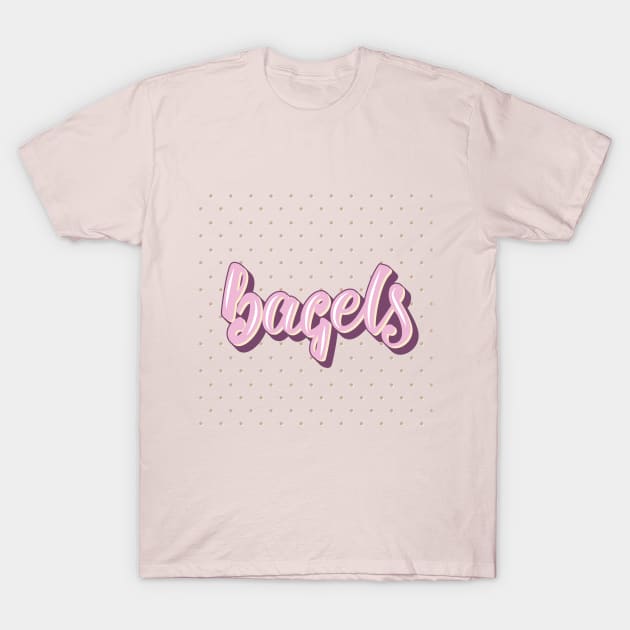 Women's t-shirt  bagels T-Shirt by MrArts